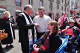 2011 Lourdes Pilgrimage - Archbishop Dolan with Malades (97/267)